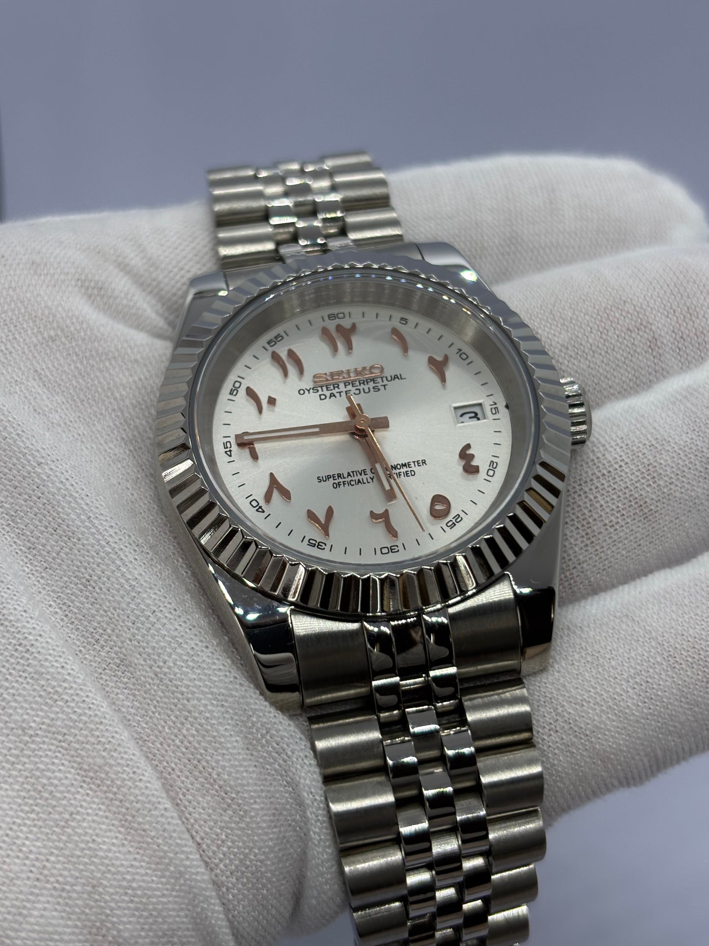 Arabic Dial - Blanc/Bronze